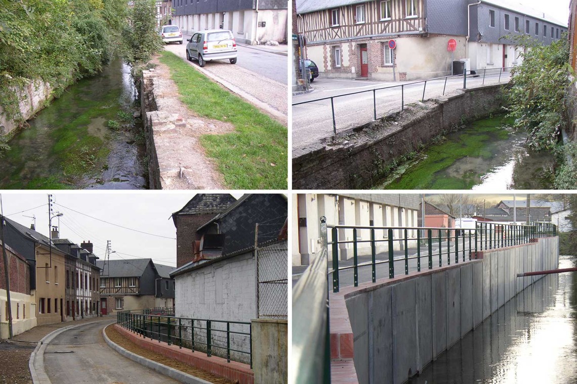 1-Mur des berges de l'aubette existant