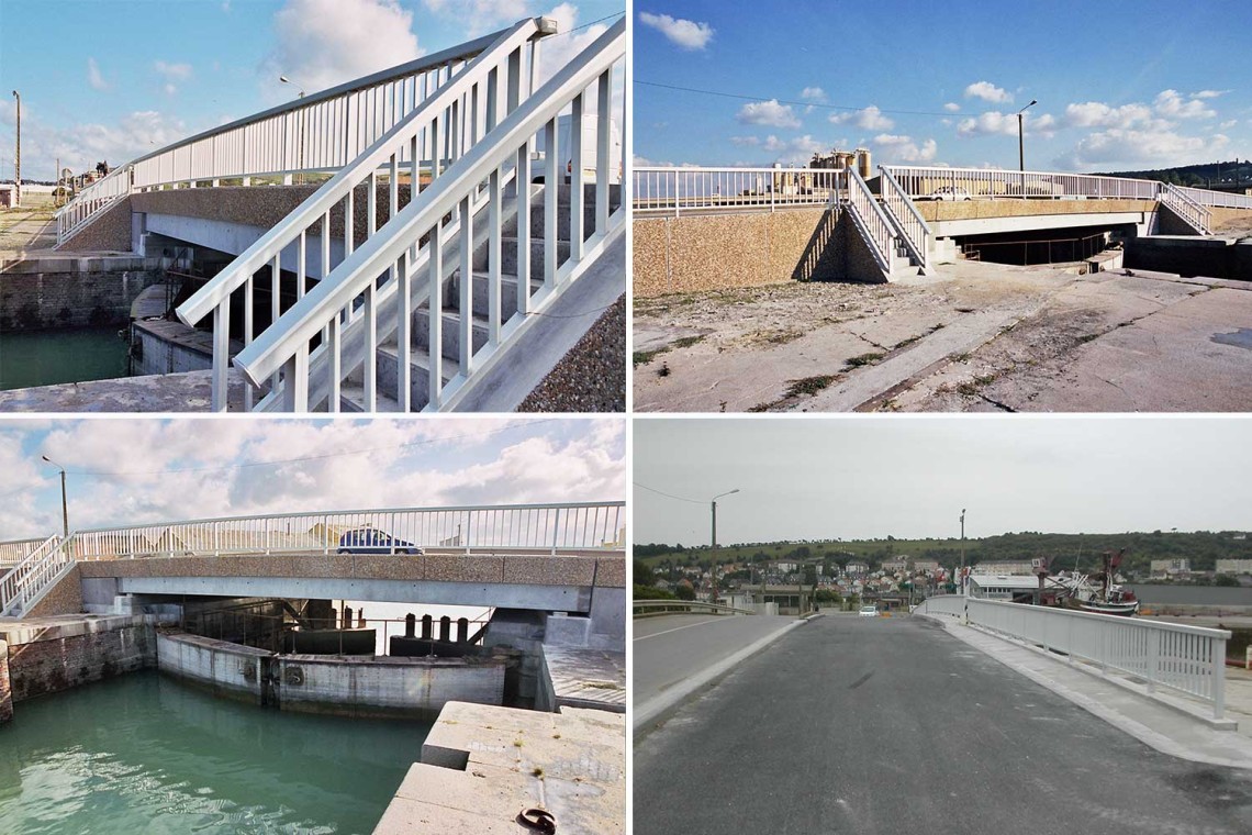 8-Pont de l'écluse du Tréport terminé