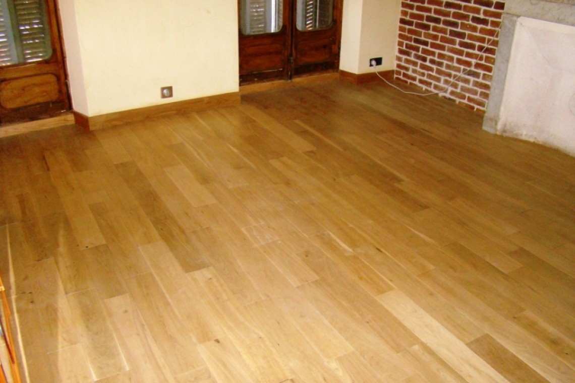 vue du parquet massif chêne